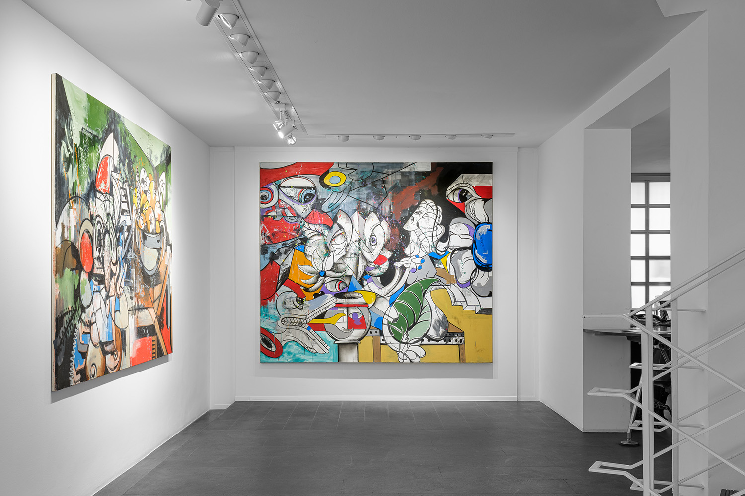 Vue de l’exposition The Beast and The Boy de l'artiste Alec DeMarco à la Galerie Enrico Navarra, Paris, France, 2024