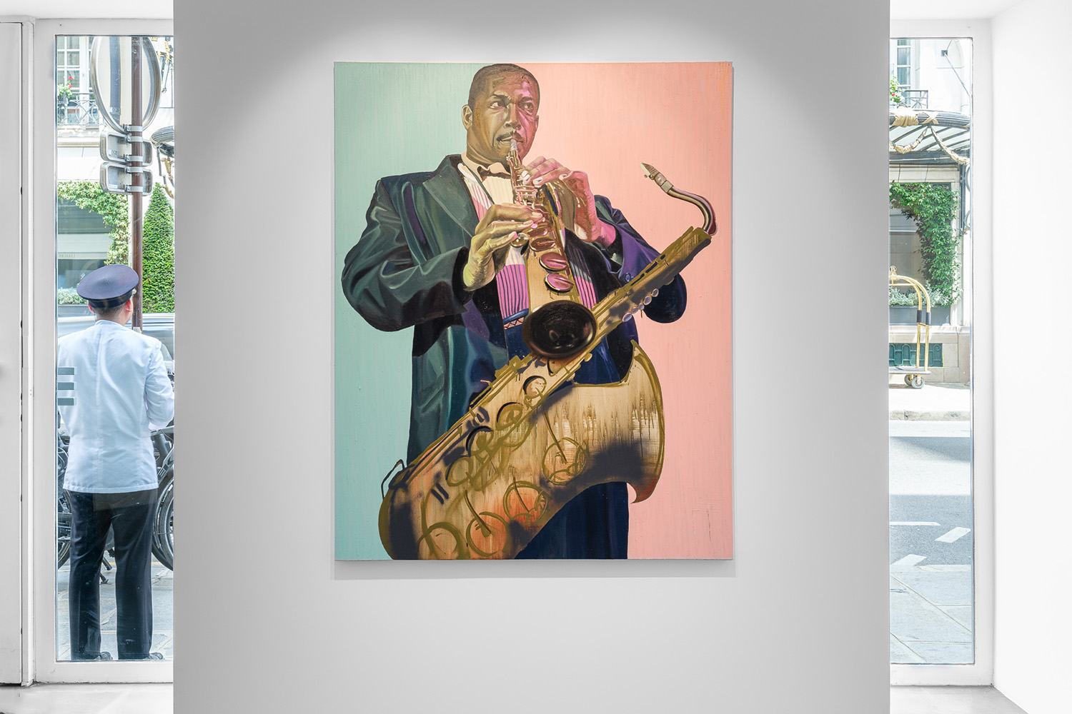 Vue de l’exposition Resonance de l'artiste Brandon Deener à la Galerie Enrico Navarra, Paris, France, 2024