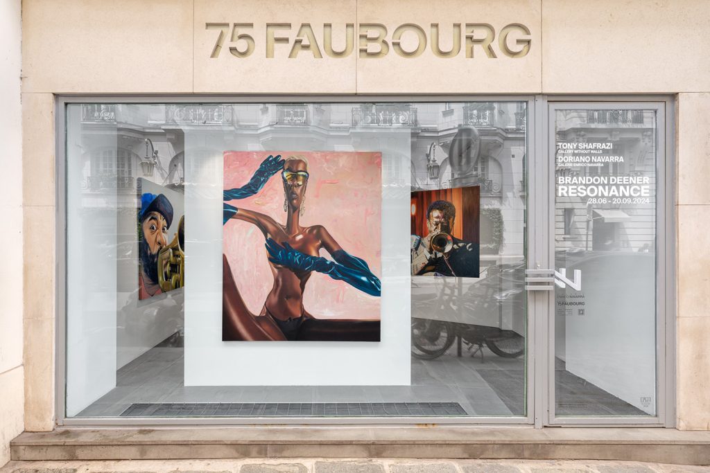 Vue de l’exposition Resonance de l'artiste Brandon Deener à la Galerie Enrico Navarra, Paris, France, 2024