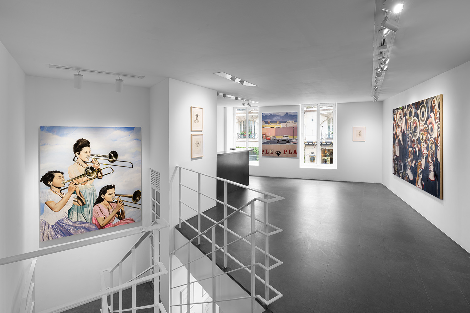 Vue de l’exposition Resonance de l'artiste Brandon Deener à la Galerie Enrico Navarra, Paris, France, 2024