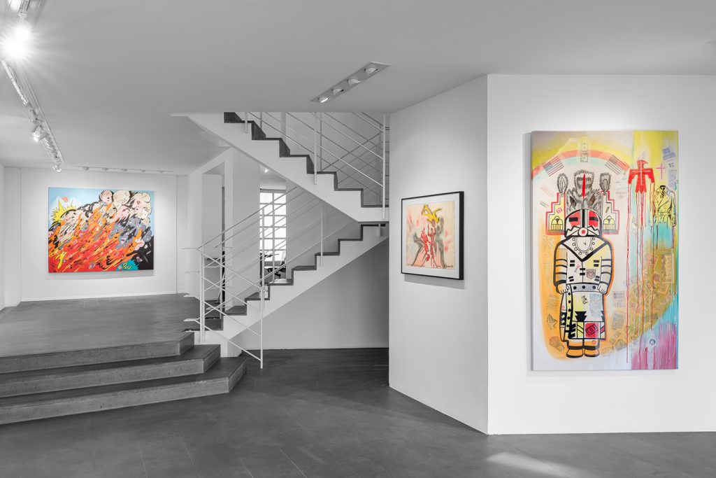 Vue de l’exposition Ronnie Cutrone à la Galerie Enrico Navarra, Paris, France, 2024