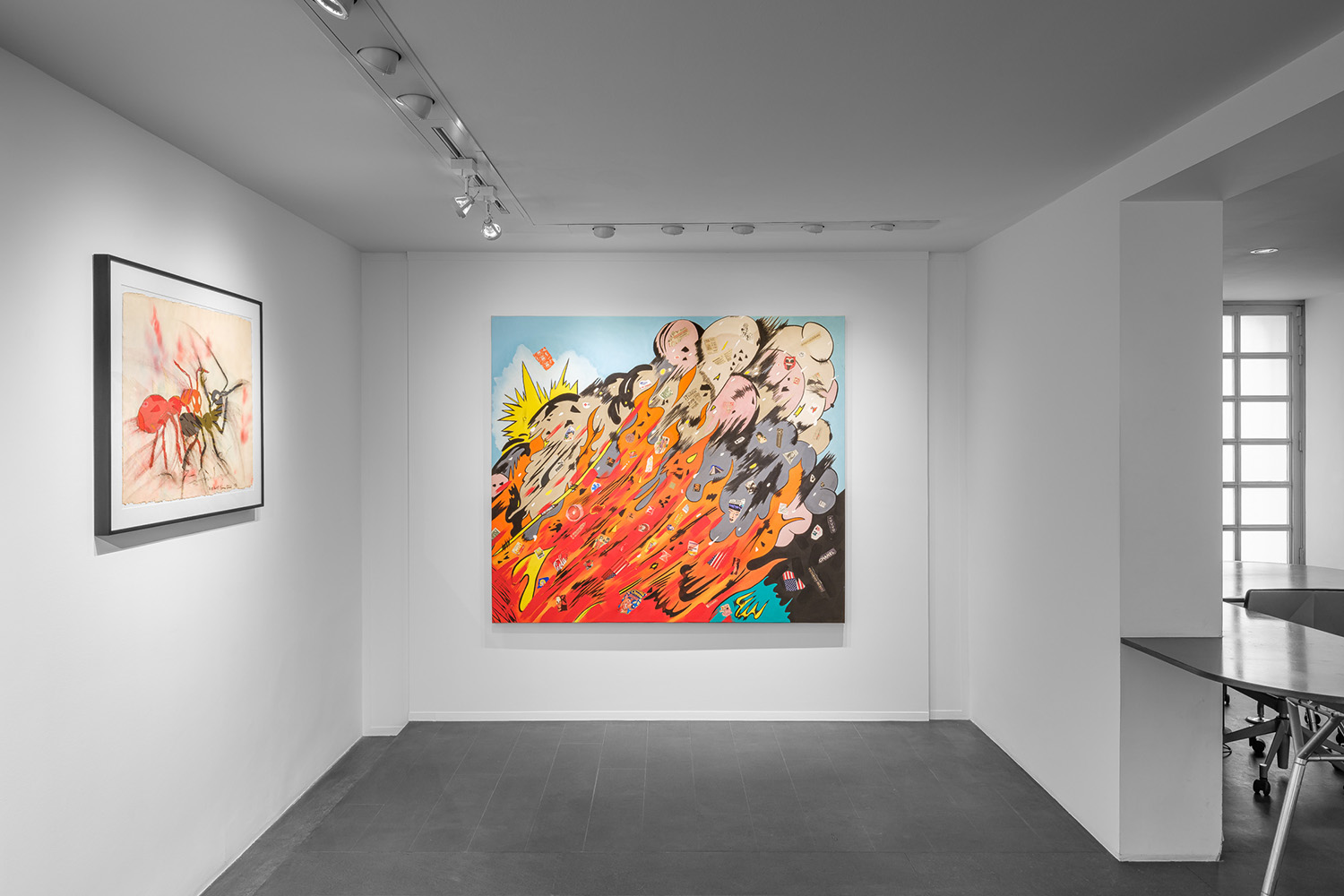 Vue de l’exposition Ronnie Cutrone à la Galerie Enrico Navarra, Paris, France, 2024