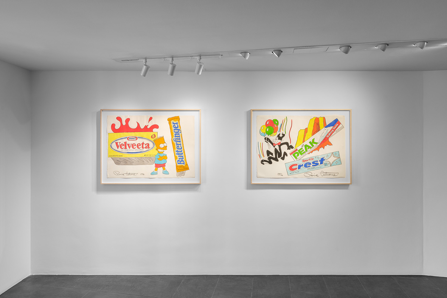 Vue de l’exposition Ronnie Cutrone à la Galerie Enrico Navarra, Paris, France, 2024