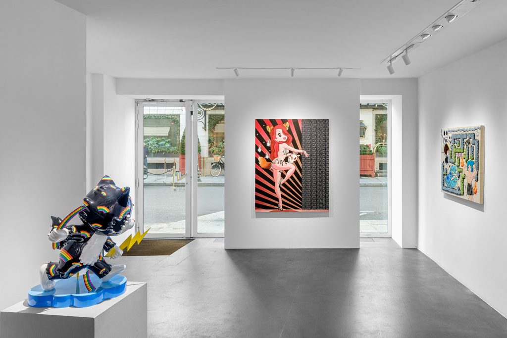 Vue de l’exposition Le Mont Never-Rest de l'artiste Yuree Kensaku à la Galerie Enrico Navarra, Paris, 2025